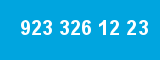 923 326 12 23